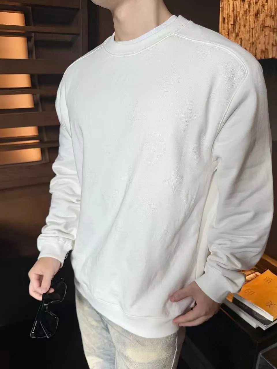 Louis Vuitton/Louis Vuitton Monogram presbyopic dark pattern jacquard sweatshirt